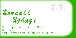 marcell ujhazi business card